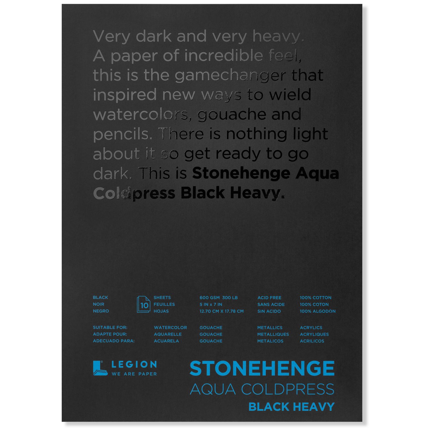 Legion Stonehenge Aqua Black 5x7