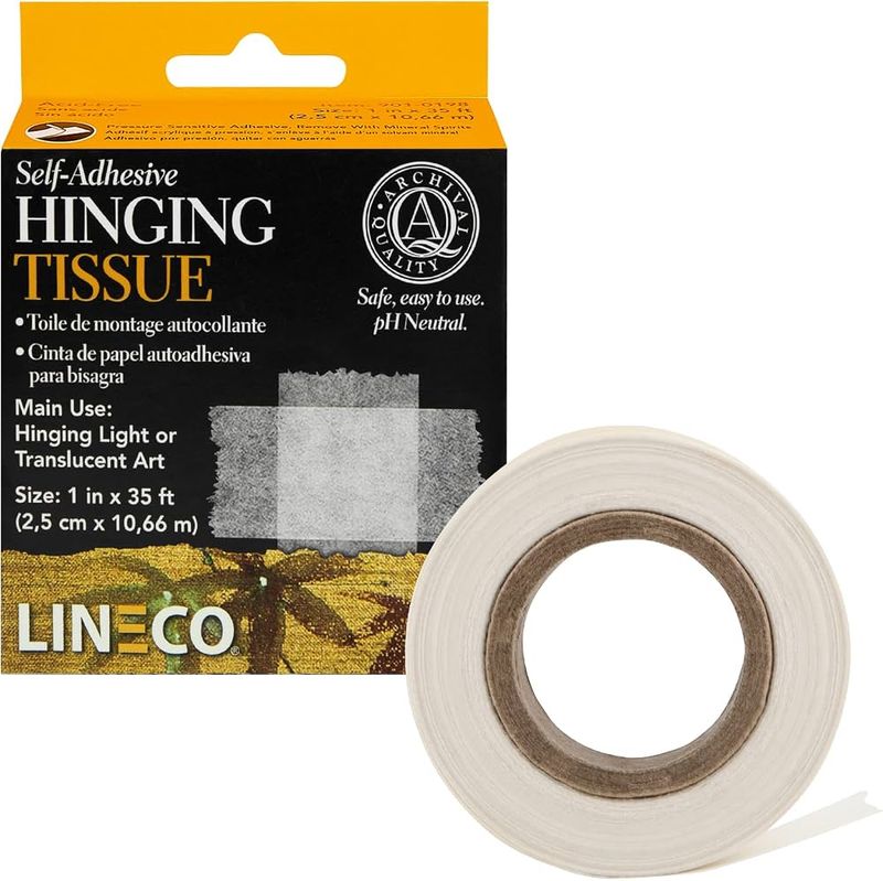 Lineco Self-Adhesive Hinging Tissue 1" x 35 ft