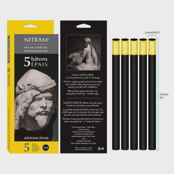 Nitram Large Sticks - Soft Rnd 12mm