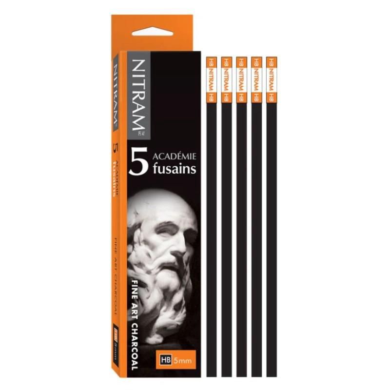 Nitram HB Charcoal - 5mm