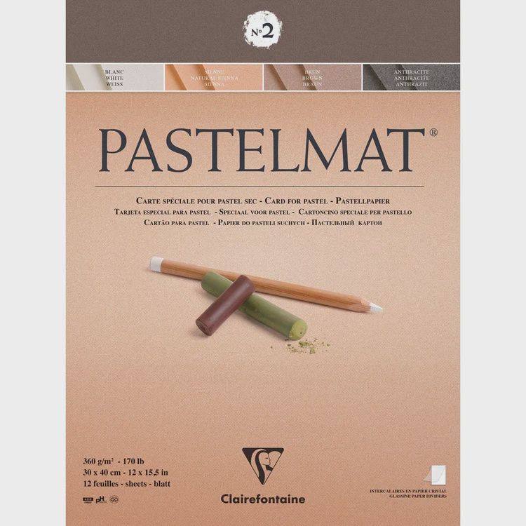 Pastelmat #2 12x15.5 12 Sheets