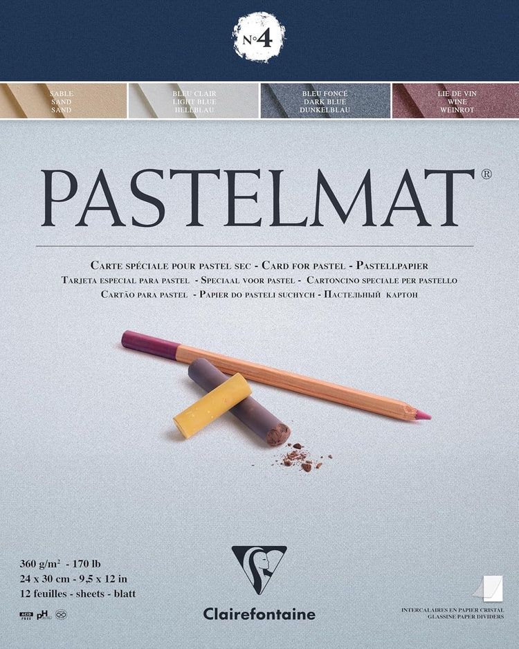 Pastelmat #4 Asst 12x16 12 Sheets