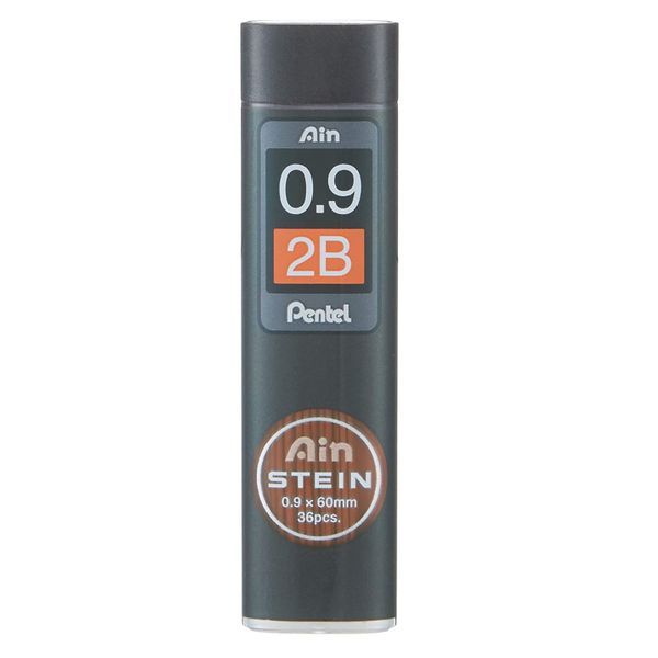 Pentel Ain Lead Refills .9 2B 36pc