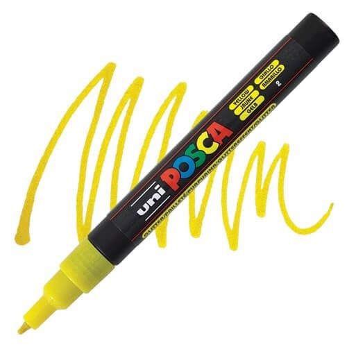 POSCA PC-3M XFine Glitter Yellow