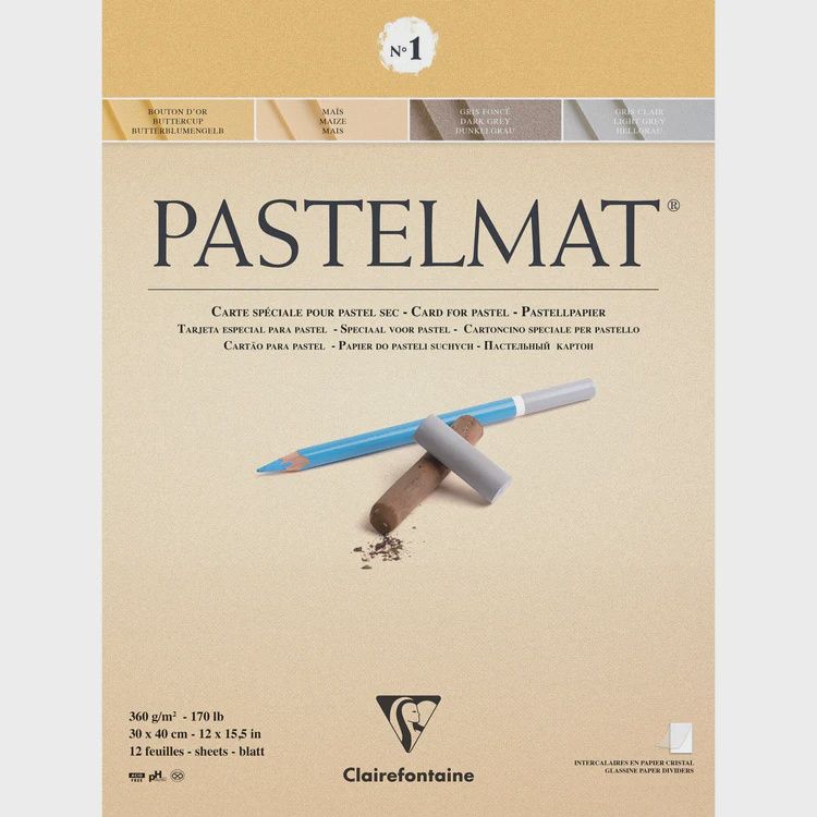 Pastelmat #1 12x15.5 12 Sheets