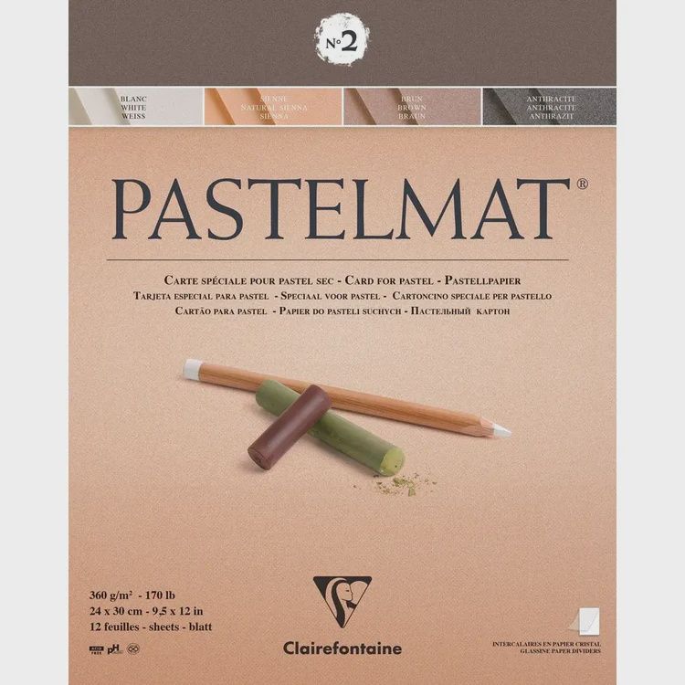 Pastelmat #2 9x12 12 Sheets