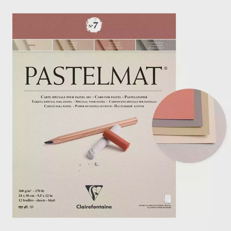 Pastelmat #7 Asst 9.5X12 12 Sheets