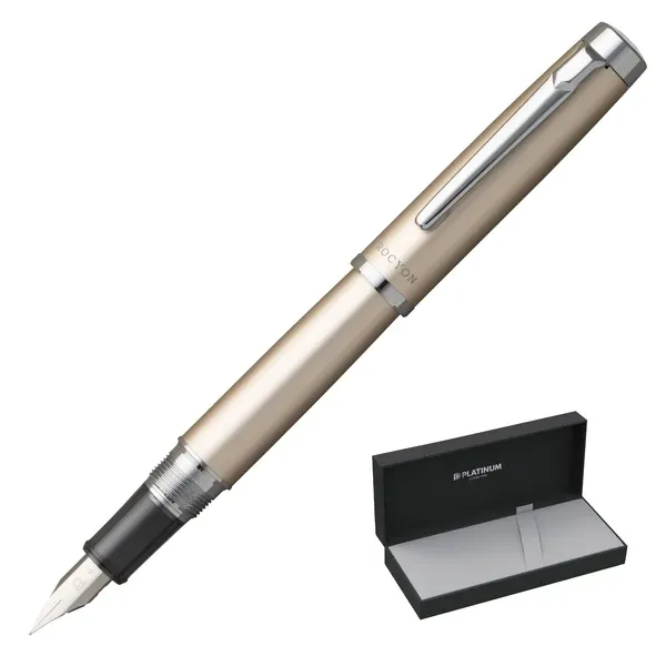 Platinum Procyon Luster Champagne Gold Fountain Pen
