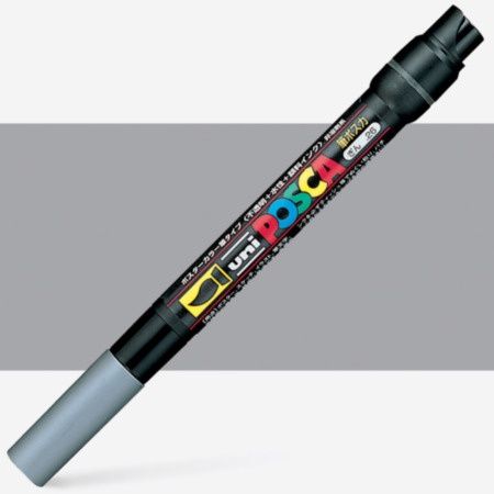 POSCA PCF-350 Brush Silver
