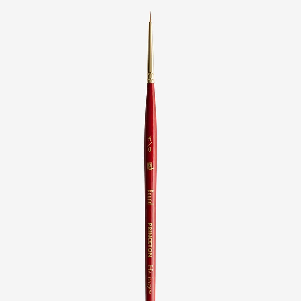 Princeton Heritage Synthetic Sable Round Brush Size 5/0