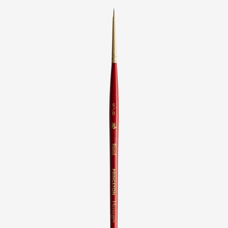 Princeton Heritage Synthetic Sable Round Brush Size 5/0