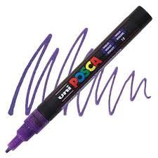 POSCA PC-3M XFine Glitter Violet