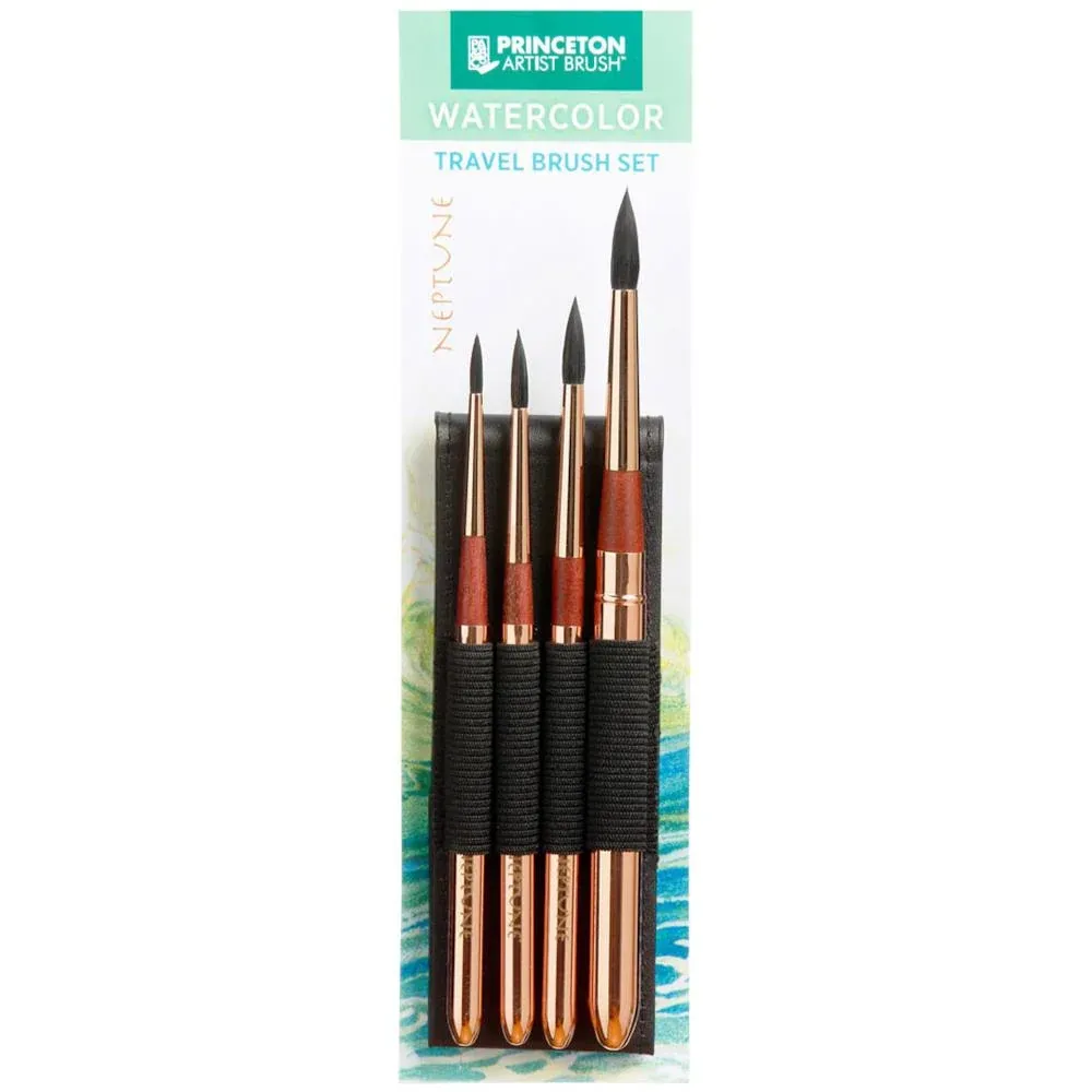 Princeton Neptune Travel Brush Set 4 Piece