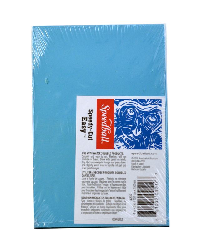 Speedball Easy Cut Block Blue 3x4