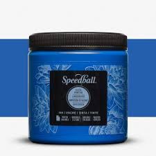 Speedball Block Ink Water Based 8oz - Blue