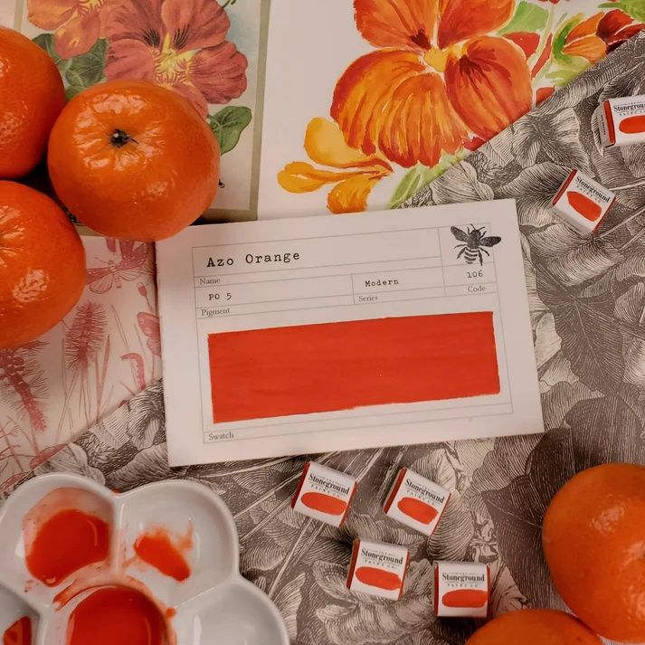 Stoneground Azo Orange Gouache S3