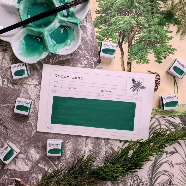 Stoneground Cedar Leaf Gouache S3