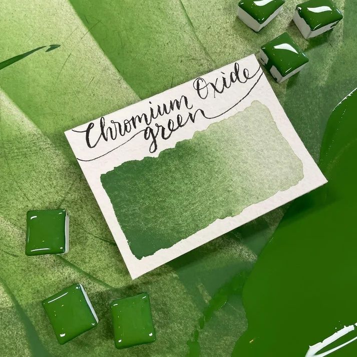 Stoneground Chromium Oxide 1/2 pan