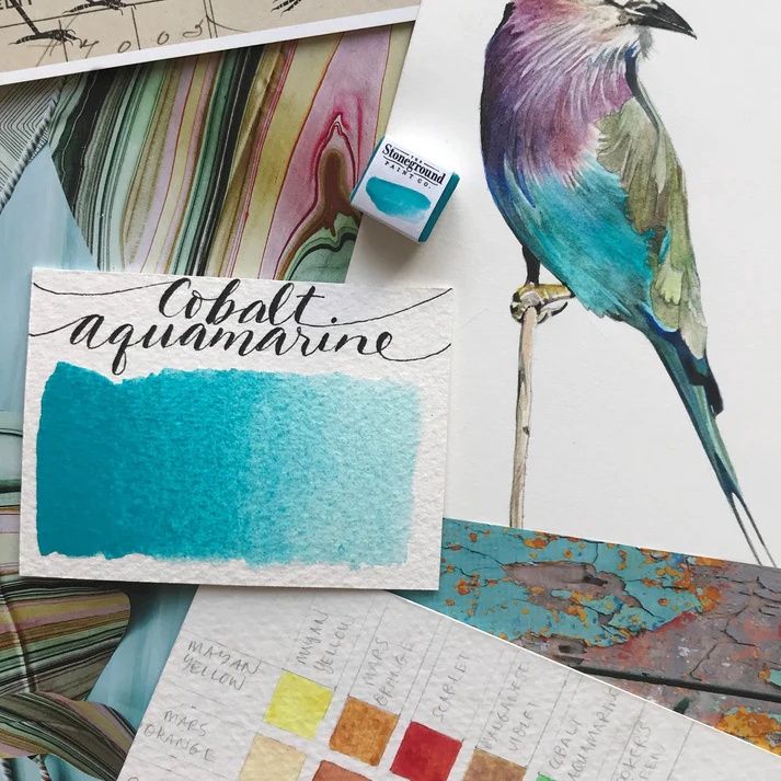 Stoneground Cobalt Aqua 1/2 pan