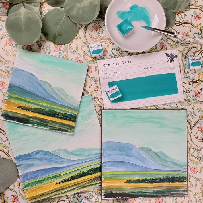 Stoneground Glacier Lake Gouache S3