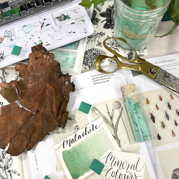 Stoneground Malachite 1/2 pan