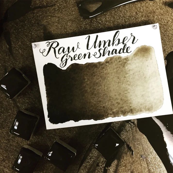 Stoneground Raw Umber Green 1/2 pan