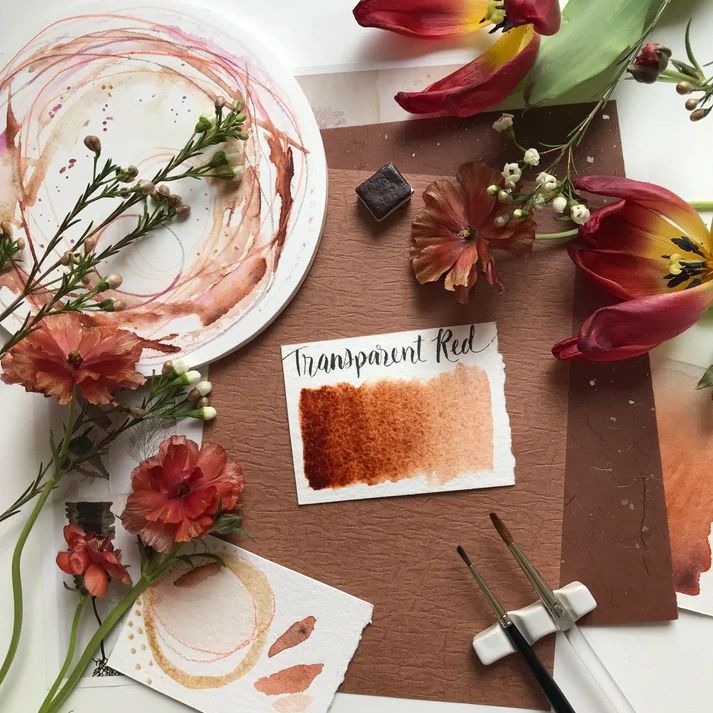 Stoneground Transparent Red 1/2 pan