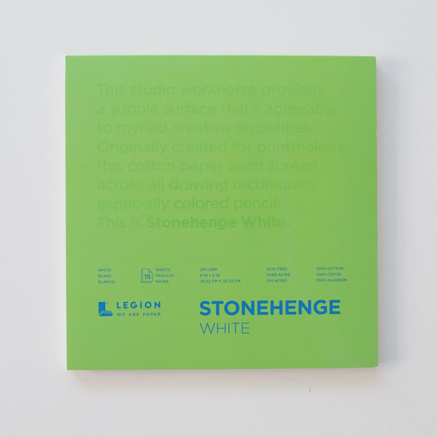 Stonehenge White Pad 8X8 15SH