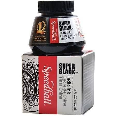 Speedball Super Black India Ink 2 oz