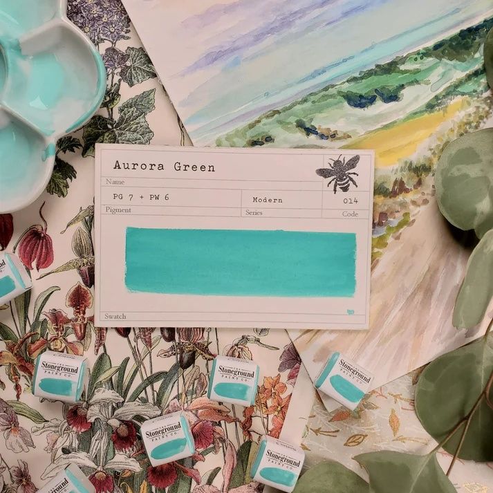 Stoneground Aurora Green Gouache S3