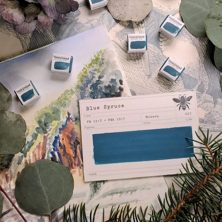 Stoneground Blue Spruce Gouache S3