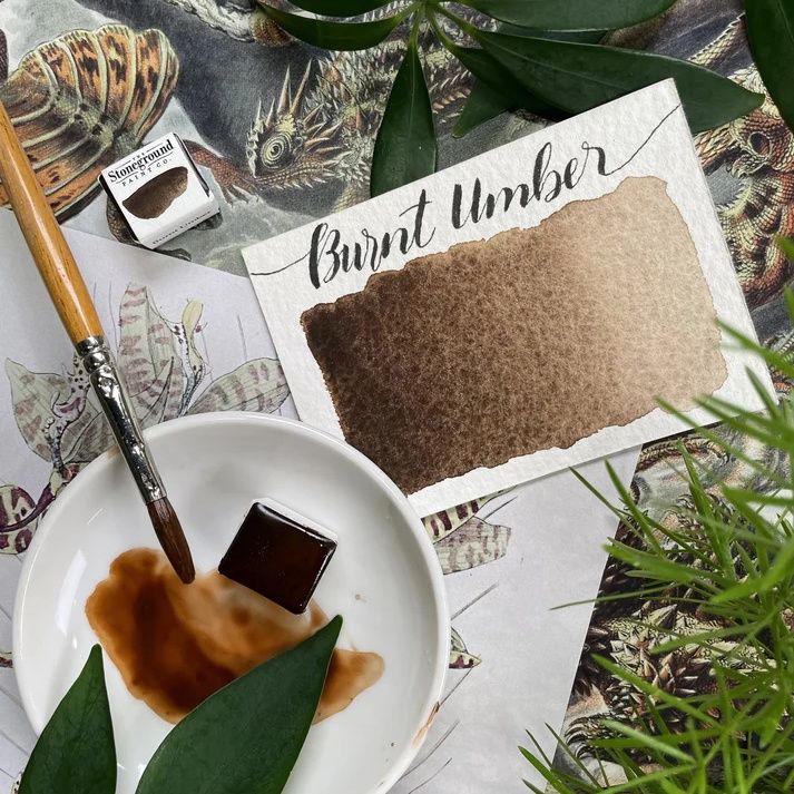 Stoneground Burnt Umber 1/2 pan