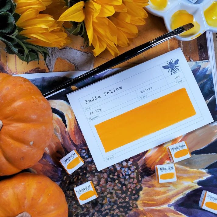 Stoneground India Yellow Gouache S3