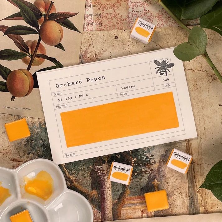 Stoneground Orch Peach Gouache S3