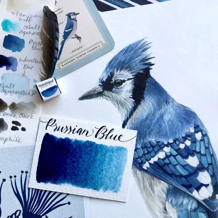 Stoneground Prussian Blue 1/2 pan