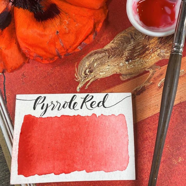 Stoneground Pyrrole Red 1/2 pan