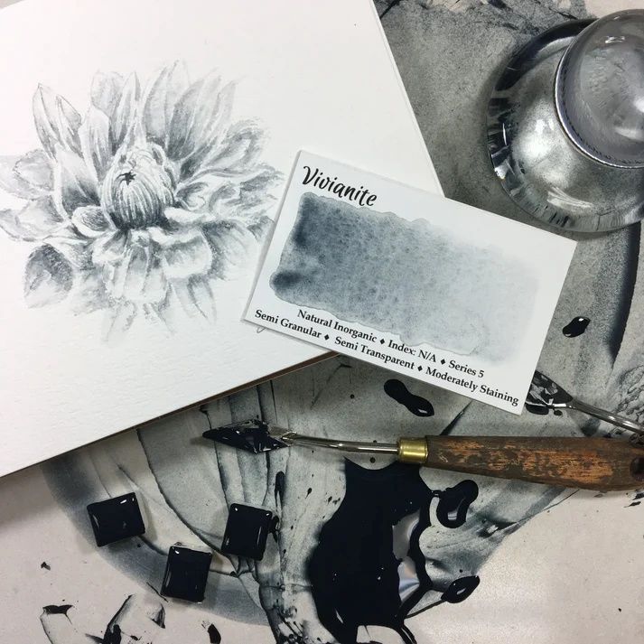 Stoneground Vivianite 1/2 pan