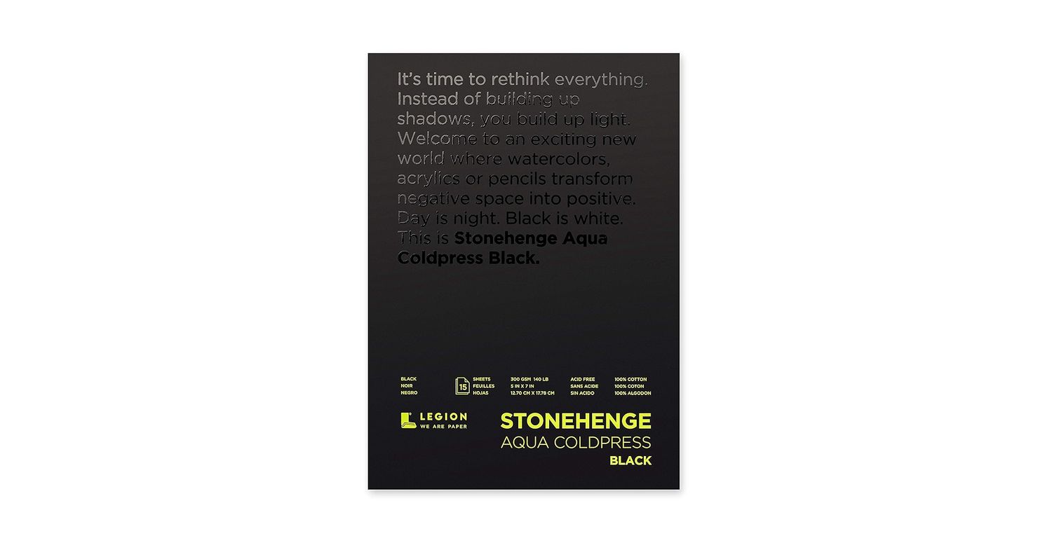 Stonehenge Aqua Black 9x12 Block CP