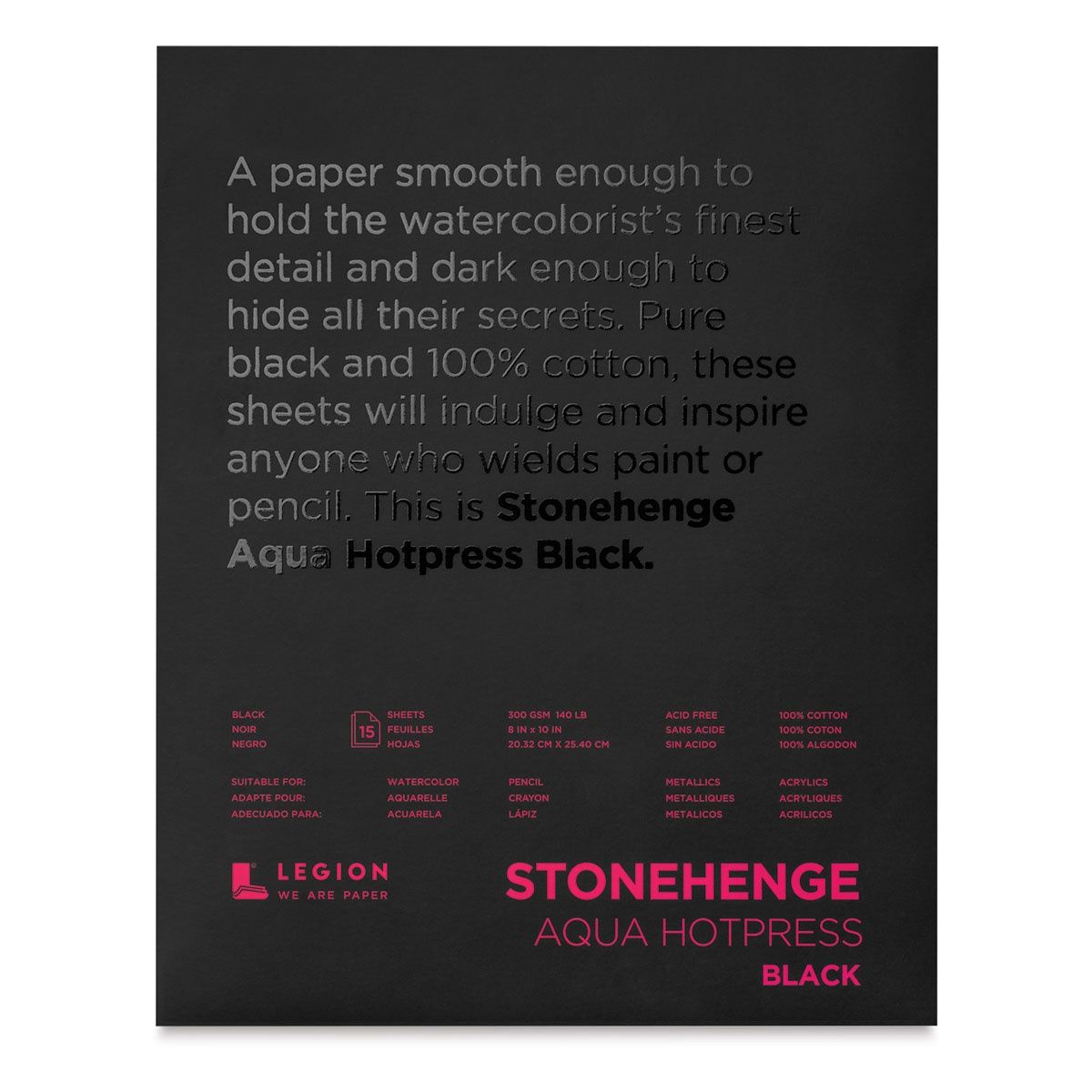 Stonehenge Aqua Black 9x12 Pad HP