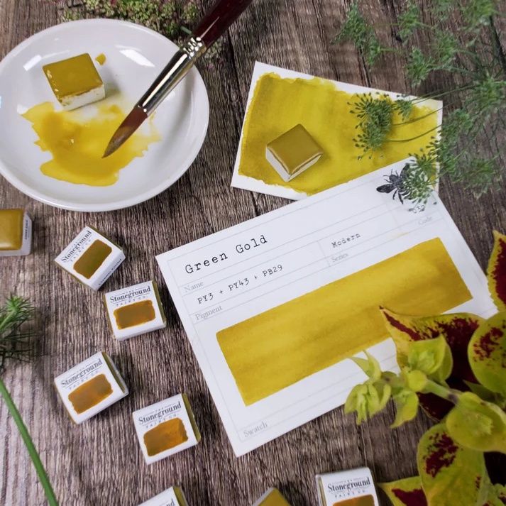 Stoneground Green Gold Gouache S3