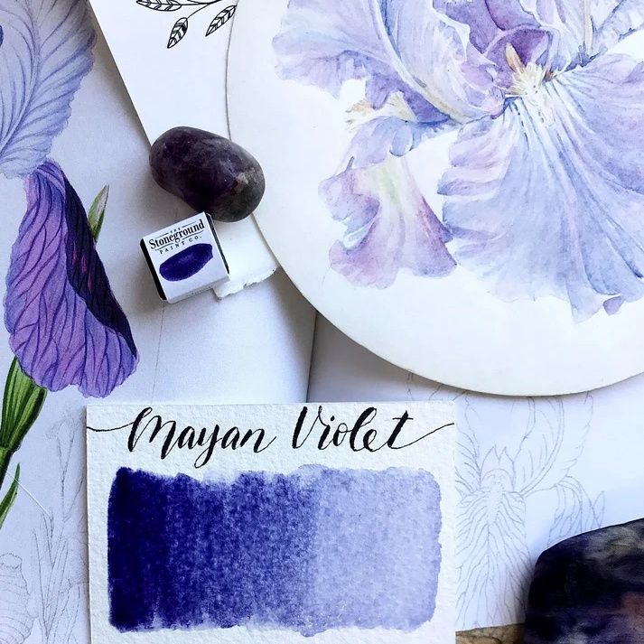 Stoneground Mayan Violet 1/2 pan