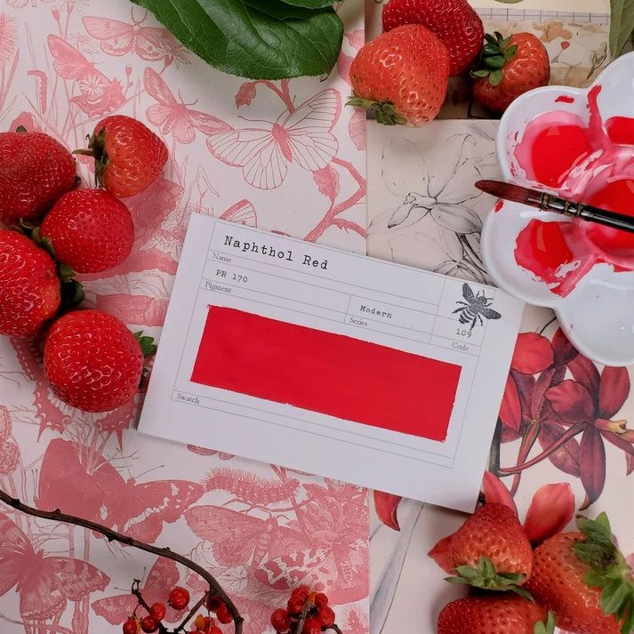 Stoneground Napthol Red Gouache S3