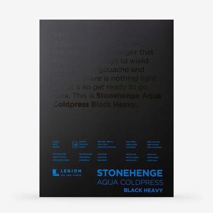 Stonehenge Aqua Black 9x12 Pad CP