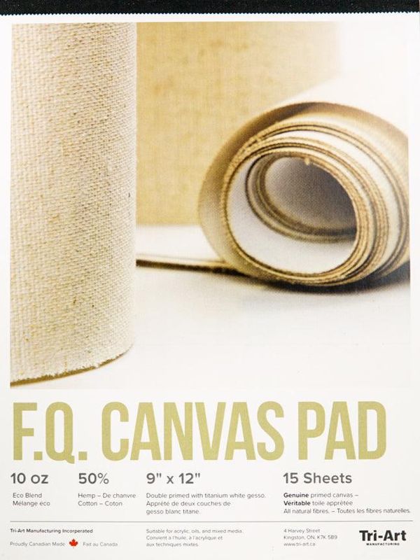 Tri-Art Hemp Canvas Pad 9x12