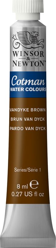 Cotman Watercolour Vandyke Brown 8ml