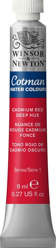 Cotman Watercolour Cadmium Red Deep Hue 8ml