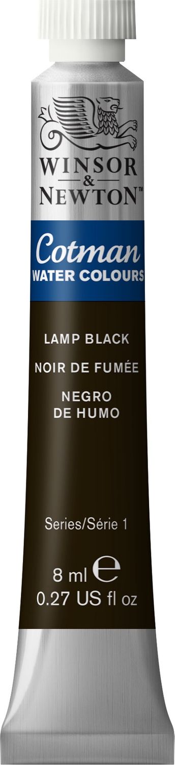 Cotman Watercolour Lamp Black 8ml