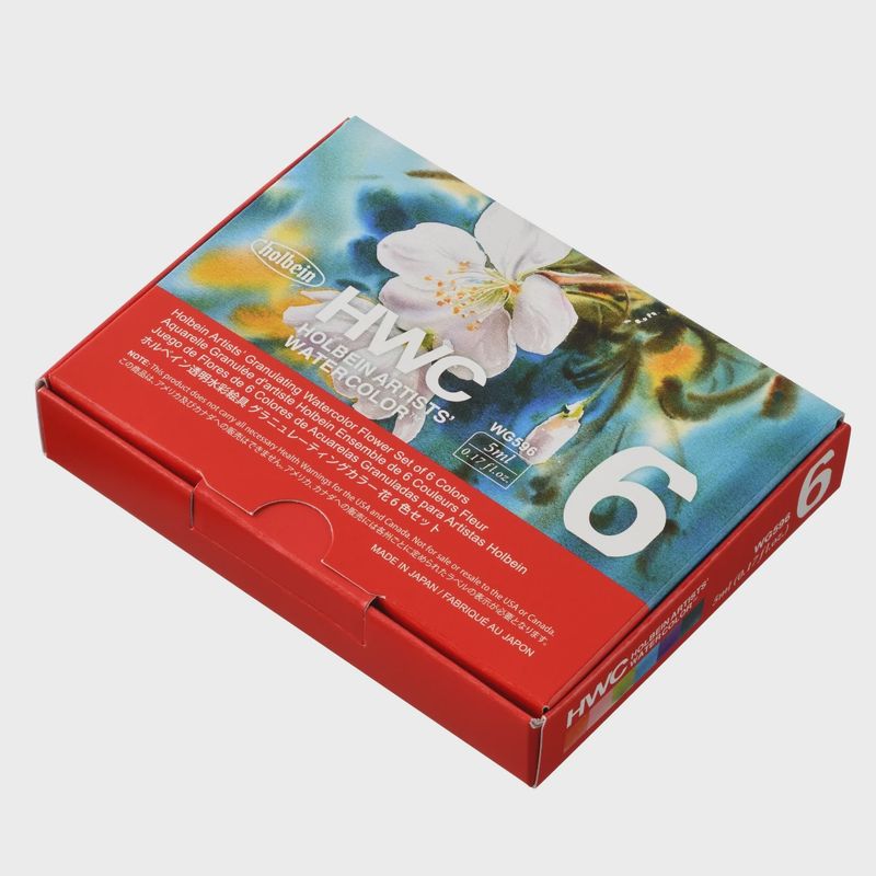 Holbein Artist Watercolour Granulating Flower Set 6