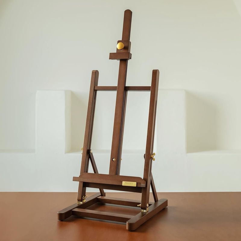 Adjustable Dark Finish H Frame Tabletop Easel