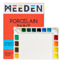 18 Well Ceramic Palette 8x5.5x.75